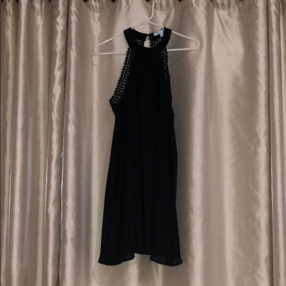 flowy black dress